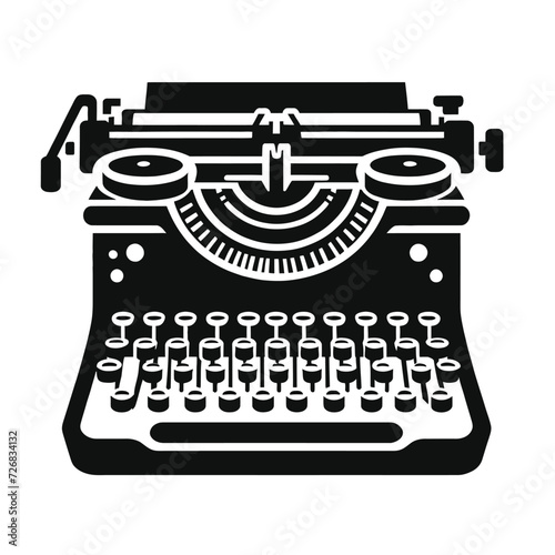 Silhouette of a Typewriter