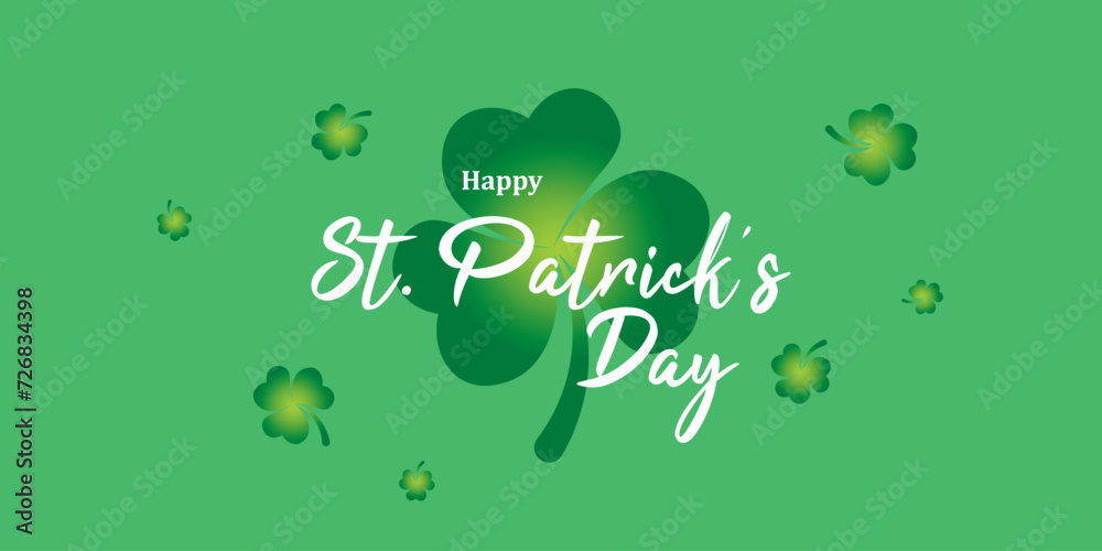 Happy Saint Patrick's Day logotype vector illustration