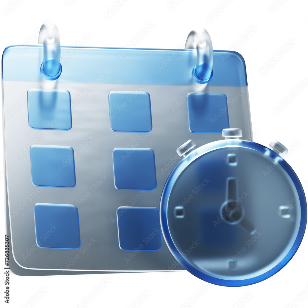 Schedule Planning 3D Icon Schedule Planning 3D Icon