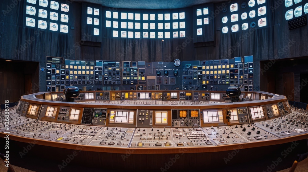 Control Room of a Large Control Center Generative AI