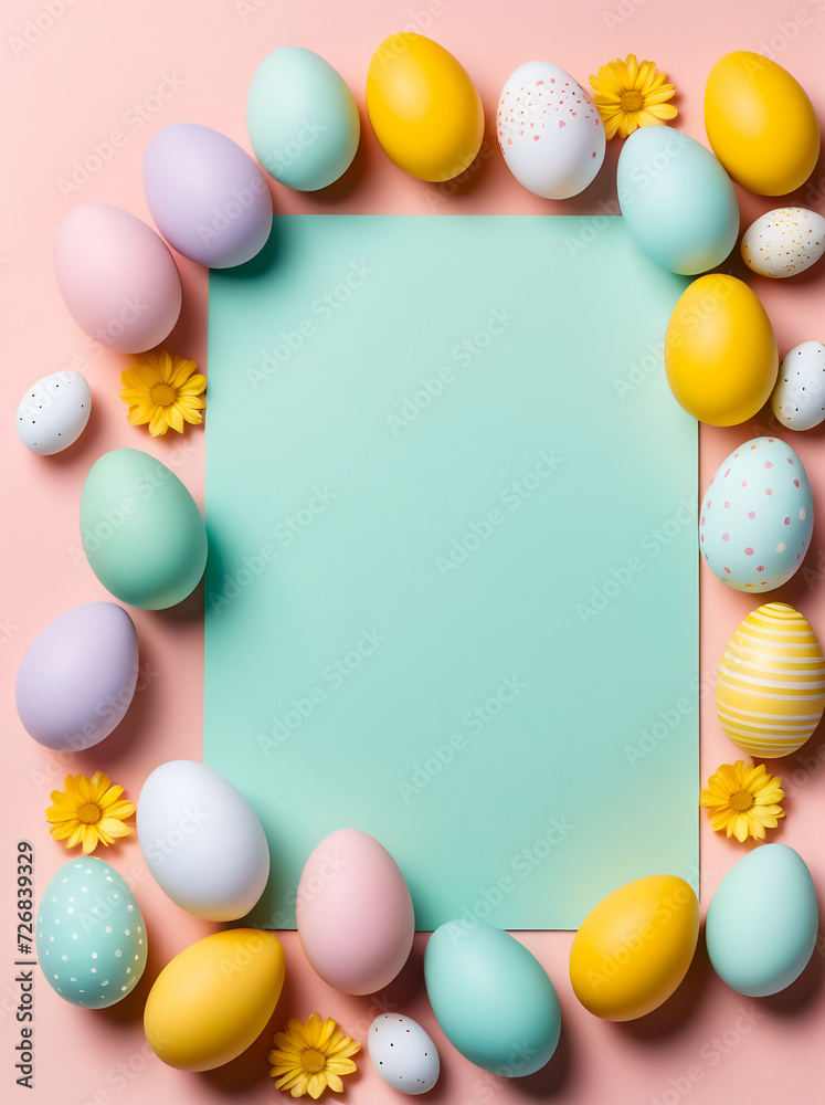 easter card with eggs, minimalistic easter card template, happy easter card, easter copyspace template easter card with eggs, minimalistic easter card template, happy easter card, easter copyspace template