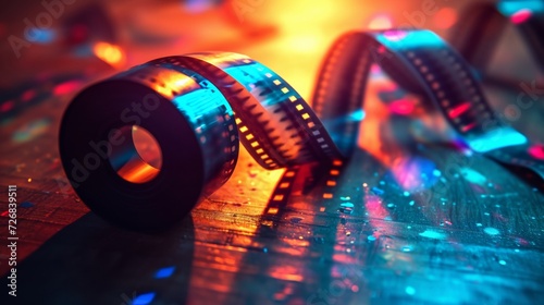 Cinematic Memories - Film Reel in Vivid Colors