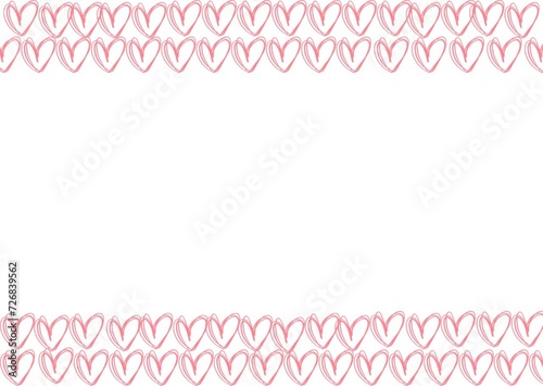 pink  heart border
