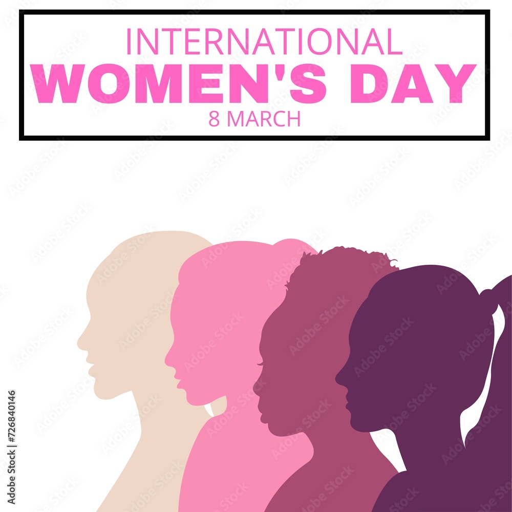 international Women's Day. Women in leadership, woman empowerment, gender equality, girl power concepts. illustration. Females for feminism, independence, sisterhood, activism for women rights