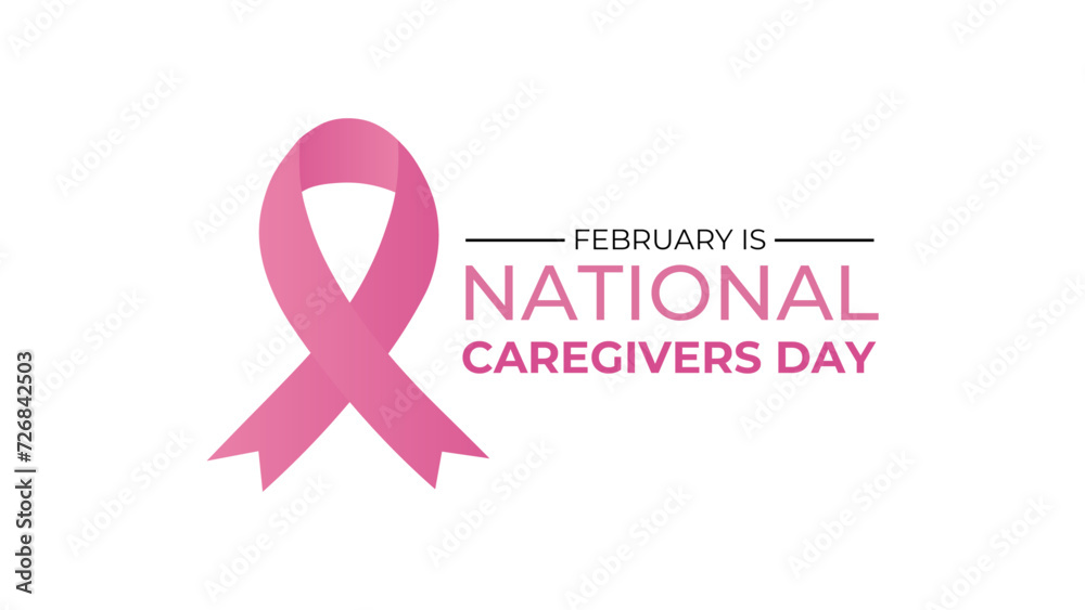 National Caregivers Day observed every year of 16th february. Vector health banner, cover, brochure, website, Ads, horizontal, flyer, poster and social medial template design. vector illustration National Caregivers Day observed every year of 16th february. Vector health banner, cover, brochure, website, Ads, horizontal, flyer, poster and social medial template design. vector illustration