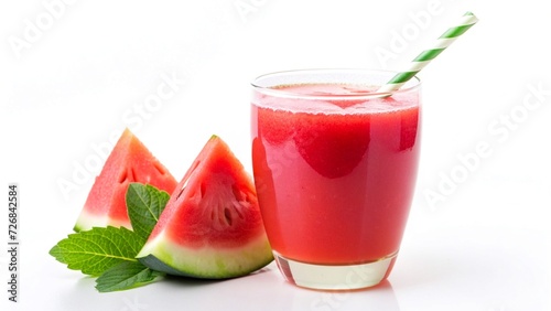 watermelon drink isolated on white background