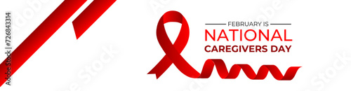 National caregivers day is observed every year on the 16th February. Health and Medical Awareness Vector template for banner, card, flyer, brochure, website, social medial, poster and background desig