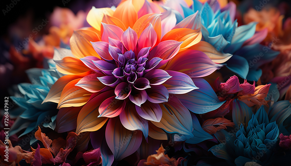 A vibrant bouquet of colorful flowers brings nature beauty generated by AI A vibrant bouquet of colorful flowers brings nature beauty generated by AI