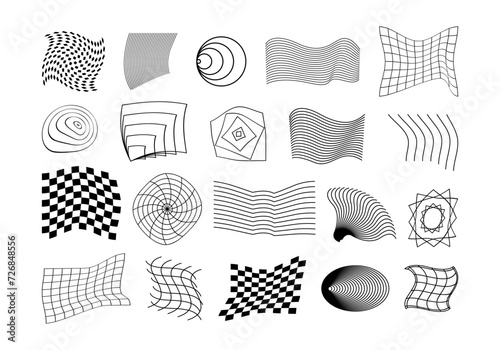 Distorted Geometric Grid Element Set