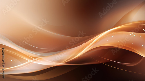 double exposure Luxury light brown abstract background combine with golden lines element. photo