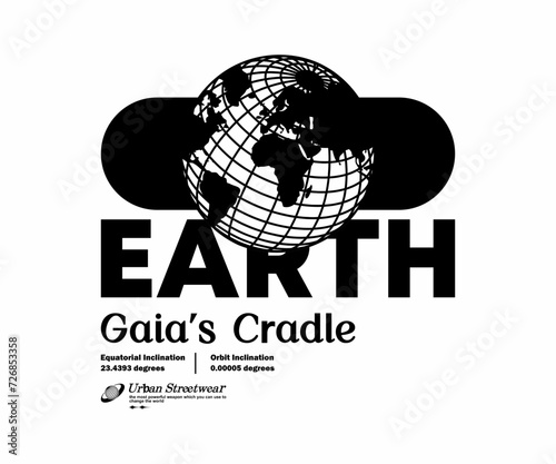 world aesthetic t shirt design, vector graphic, typographic poster or tshirts street wear and Urban style