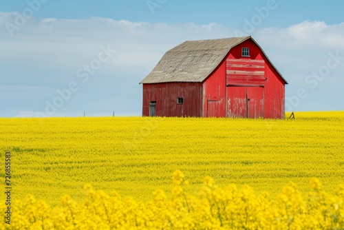 Farm barn. Background with selective focus and copy space