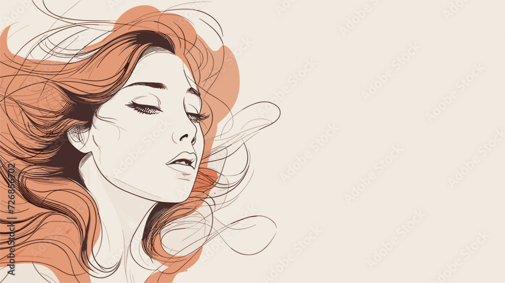 a lady simple minimalist illustration creative a lady simple minimalist illustration creative