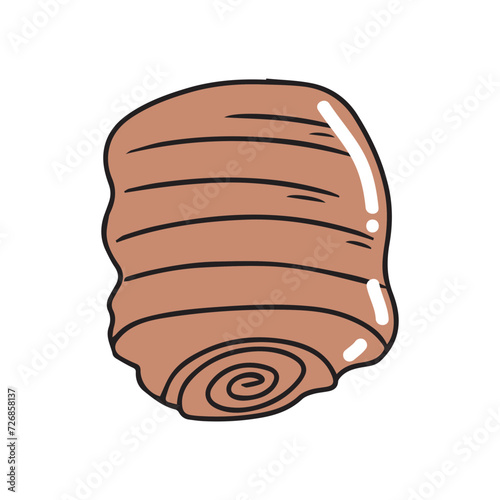 chocolate pastry popular  coffeshop. cromboloni design. all variant pastry 