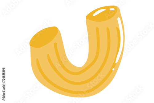 dry pasta italian food. Penne, fusilli, farfalle, tagliatelle, fettuccine, spaghetti, cavatappi, conchiglie shells and wheat