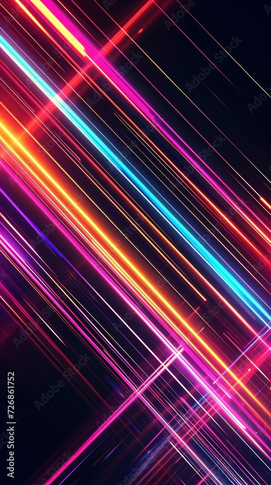 Colorful Abstract Background With Multicolored Lines