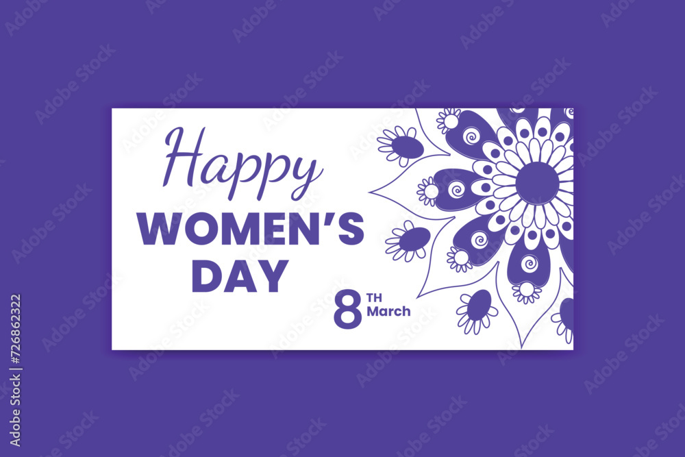 women's day social media flower design template women's day social media flower design template