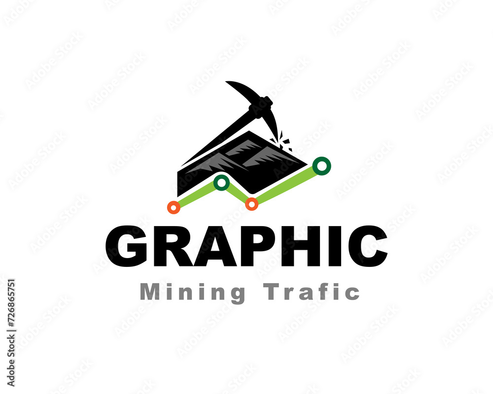 graphic mining traffic progress logo icon symbol design template illustration inspiration graphic mining traffic progress logo icon symbol design template illustration inspiration