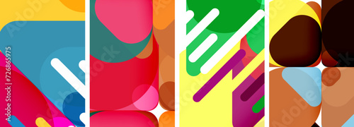 Geometric elements abstract backgrounds for wallpaper, business card, cover, poster, banner, brochure, header, website