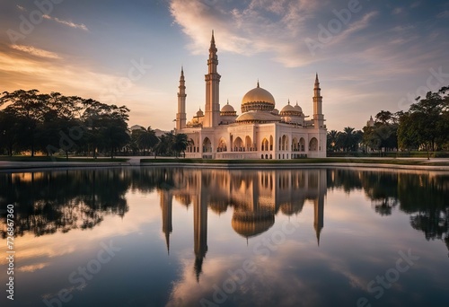 mosque Ray lake MALAYSIA reflection Putrajaya 2015 sunrise Malaysia PUTRAJAYA NOVEMBER 29 captured light