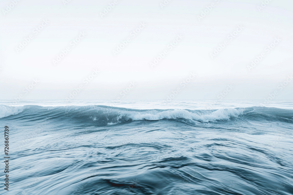 The serenity of ocean waves