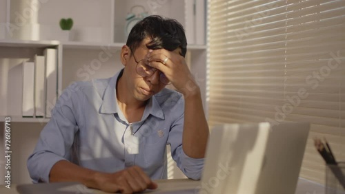 Stressed Businessman, Depressed man Dealing with Financial Setback, Stress and Money Problems, Anxiety and Worry Concept.