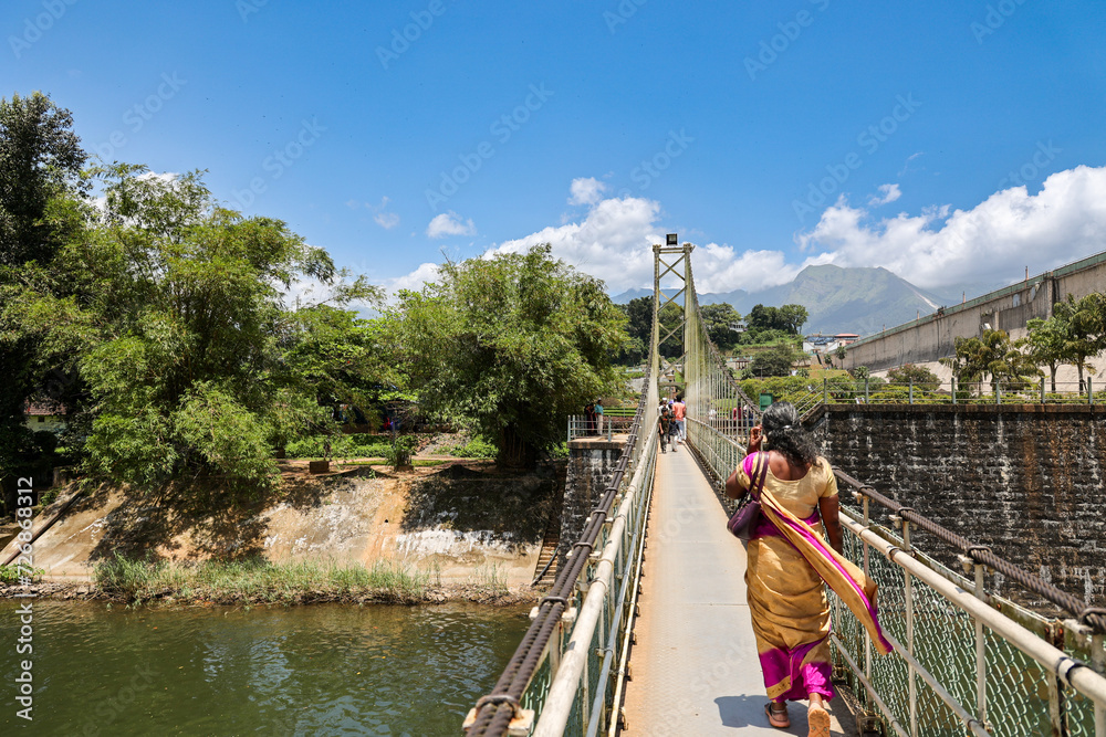 Malampuzha dam view at Palakkad district Kerala South India. Boating at