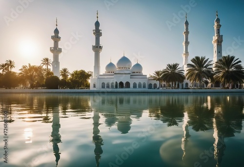 day reflection sunny The Floating mosque photo