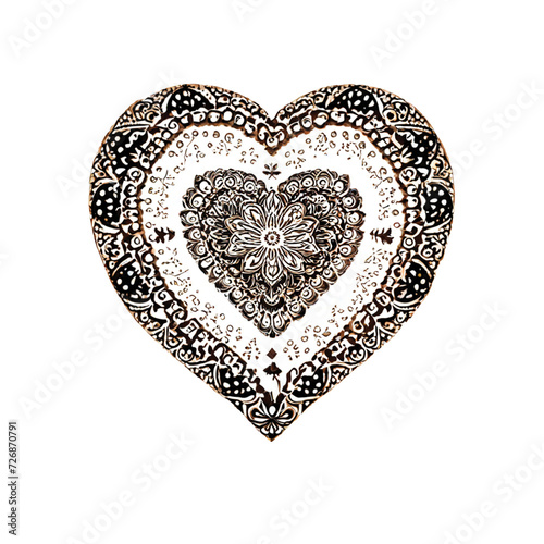 Heart-shaped digital artwork