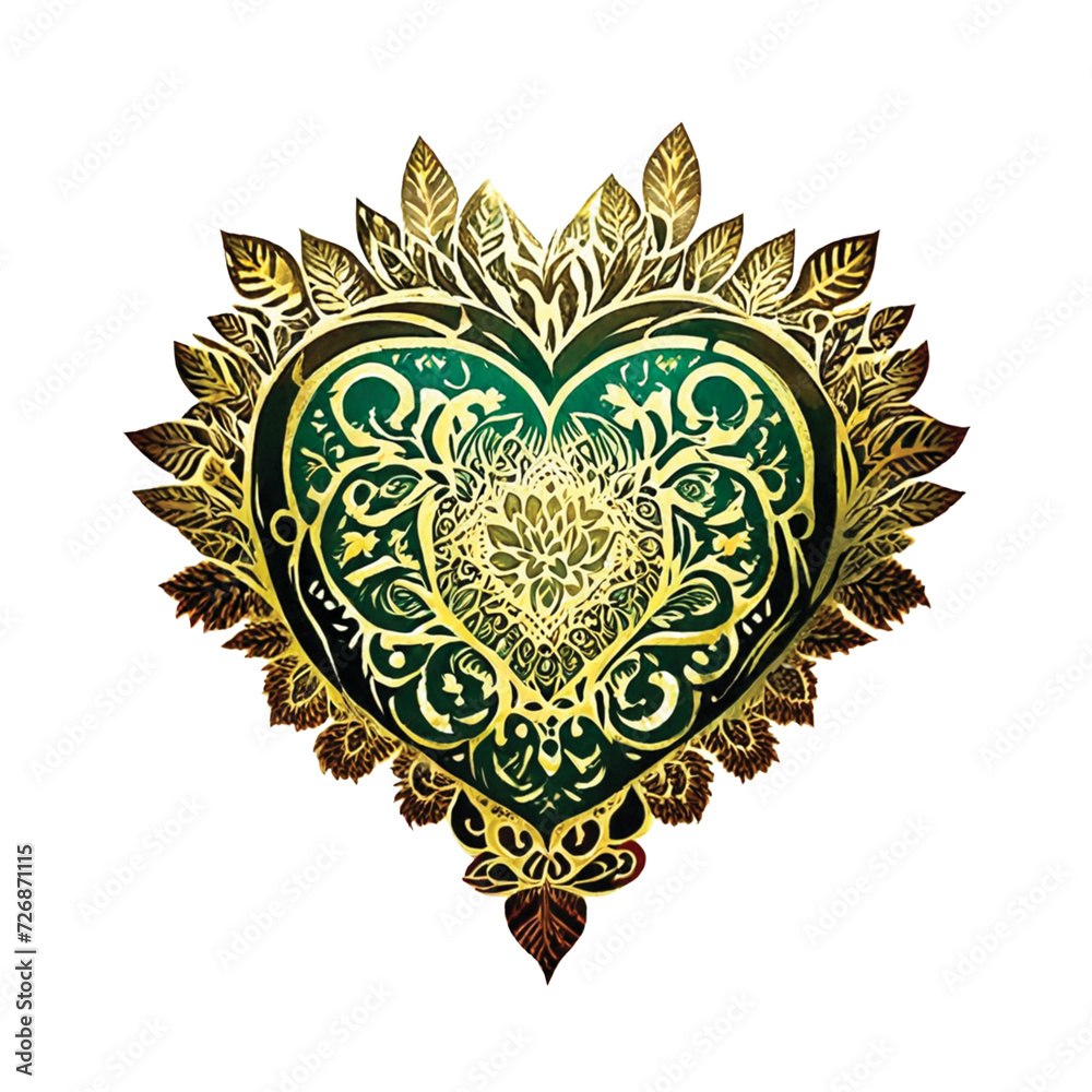 Heart-shaped digital artwork Heart-shaped digital artwork