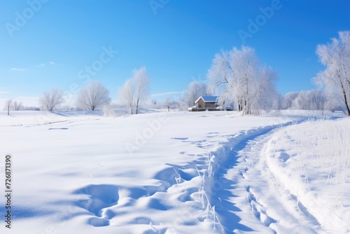 Snow-filled roads © Tomi adi kartika