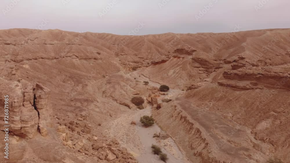 Drona aerial shot above Yotveta river at the Negev desert Israel. Drona aerial shot above Yotveta river at the Negev desert Israel.