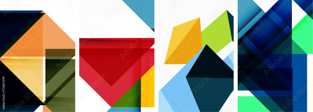 Triangle poster set for wallpaper, business card, cover, poster, banner, brochure, header, website Triangle poster set for wallpaper, business card, cover, poster, banner, brochure, header, website