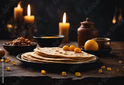 ingredients ie ghee surface Gothic colors chapati Asian Indian ghee all sh pure sugared which wooden Popular Ramzan eggsugarhoney dark special CHILLA METHA