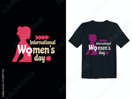 Women typography t shirt design with vector