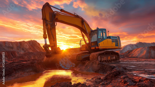 Wallpaper Mural Excavator, Heavy Equipment, Dump Truck, Mining, Earth Movers Torontodigital.ca