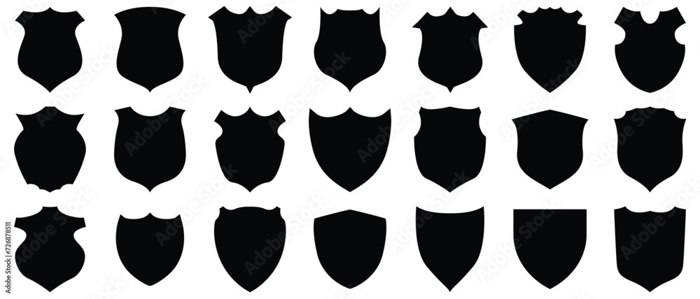 Shield icons set. Protect shield vector Shield icons set. Protect shield vector