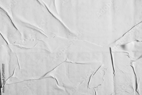 White damaged paper poster texture background photo