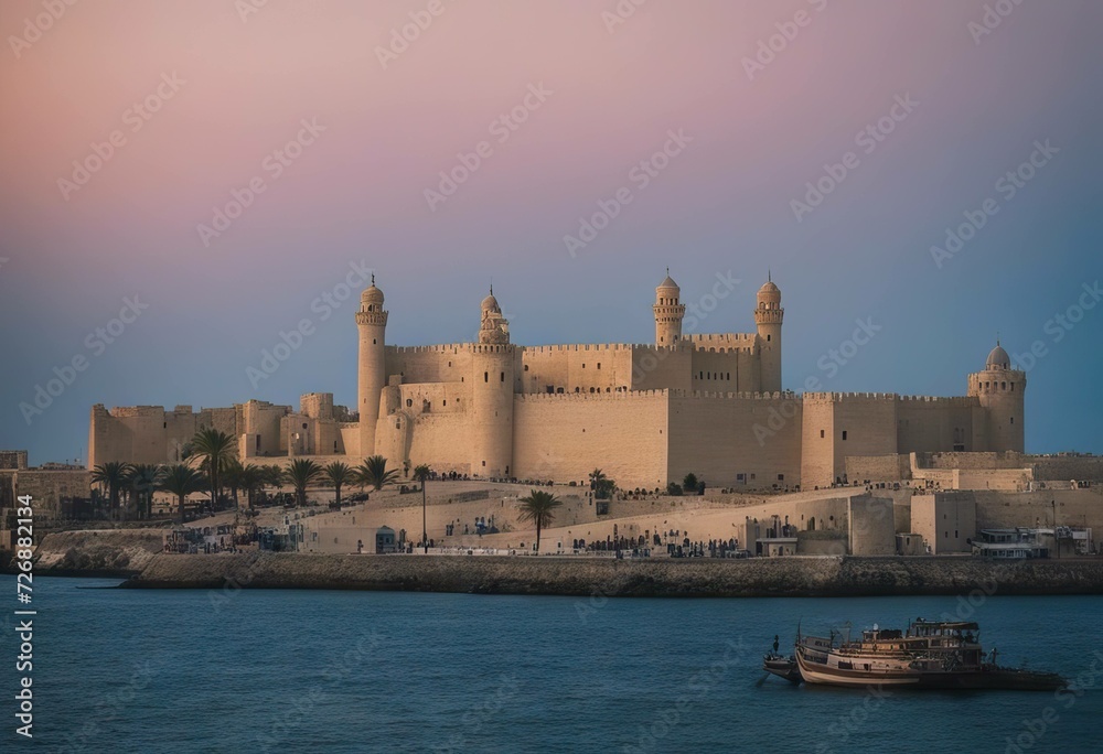 Crowded Beautiful Citadel Qaitbay Egypt many people 2020 museums Citadel historical Alexandria Alexandria October place 08 Fortress old