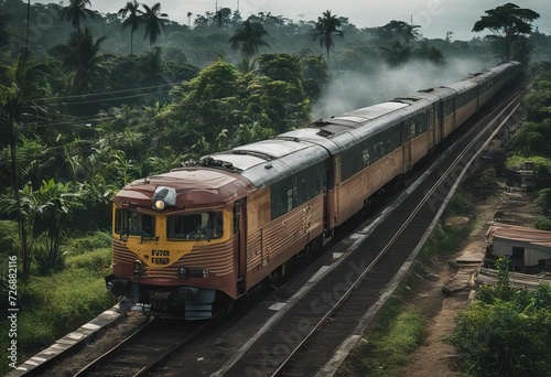 Kalimenur Kereta train Indonesia passenger crossing 2020 Tingkir area Yogyakarta January 22th Jaka api