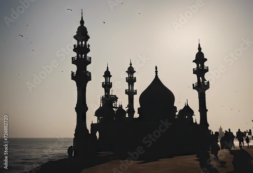 dargah Silhouette Dargah India which mosque 2015 Ali tomb Mumbai July 5 Haji famous photo