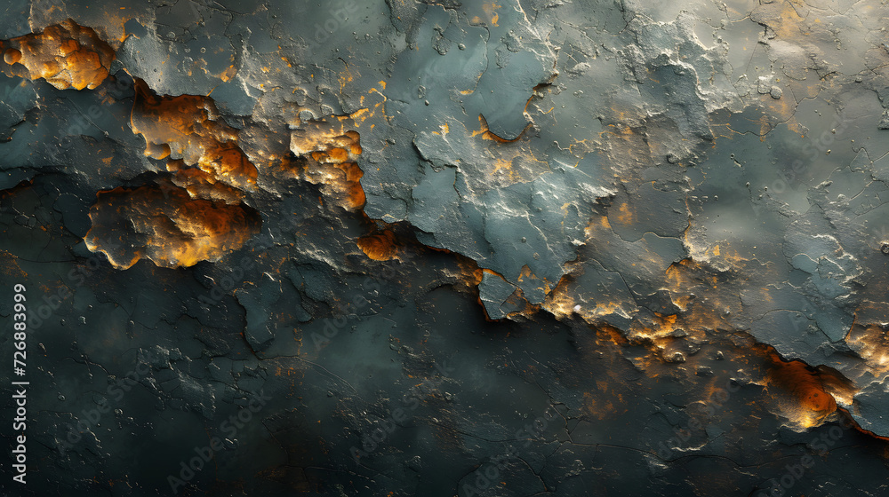 Close Up of a Wall With Heavy Rust