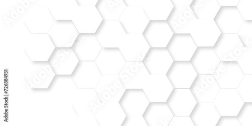   White Hexagonal Background. Luxury White Pattern. Vector Illustration. 3D Futuristic abstract honeycomb mosaic white background. geometric mesh cell texture. modern futuristic wallpaper.