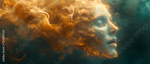 Woman With Fire in Her Hair © Daniel