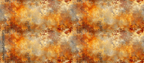 Vibrant Orange Grunge Abstract Texture Pattern. Seamless Repeatable Background