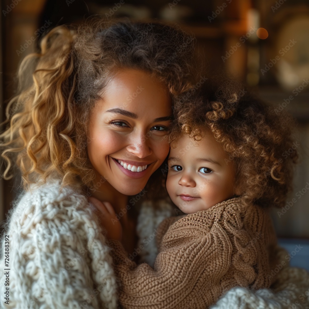 Obraz premium Mother spending time with her little baby
