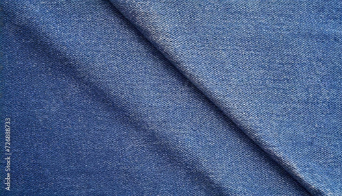 Close-up of blue denim texture