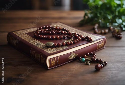 focus Holy wooden Malaysia desk Selective 2019 tasbih Puchong April 09 rosary Quran