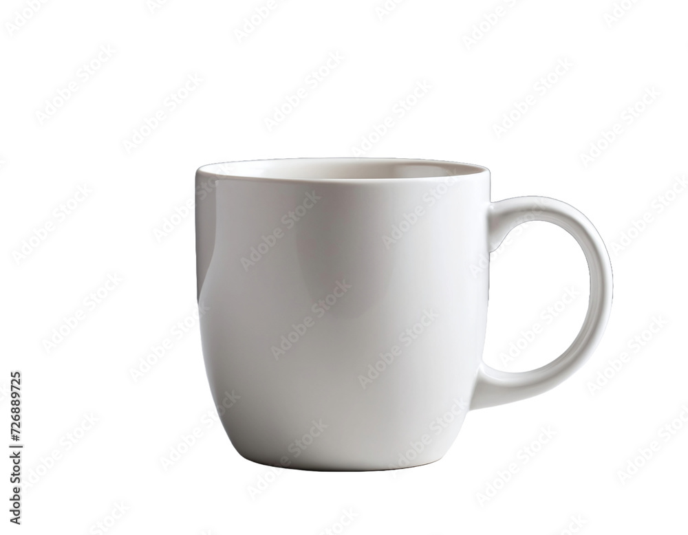 White coffee mug isolated transparent background White coffee mug isolated transparent background