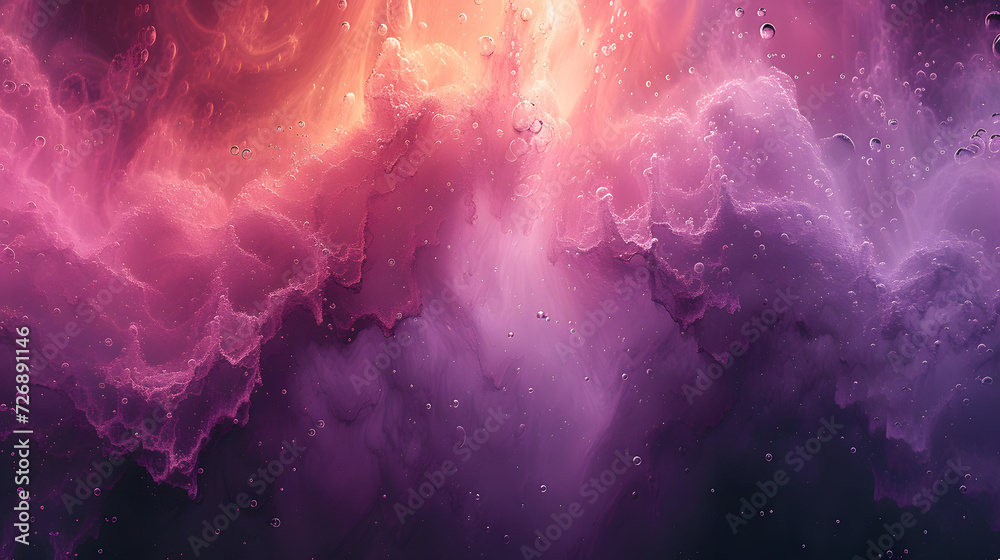 Purple and Pink Background With Water Drops